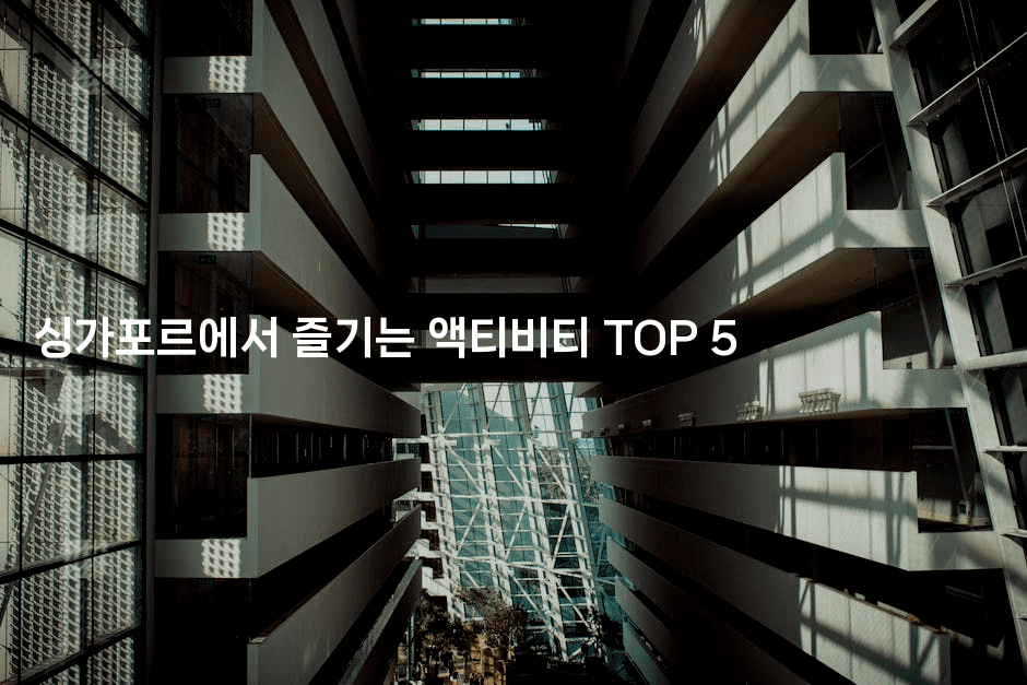 싱가포르에서 즐기는 액티비티 TOP 5
2-싱미미