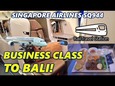 SINGAPORE AIRLINES BUSINESS CLASS TO BALI! 🇸🇬🛫🇮🇩 SQ944 Singapore Changi T2 → I Gusti Ngurah Rai Bali